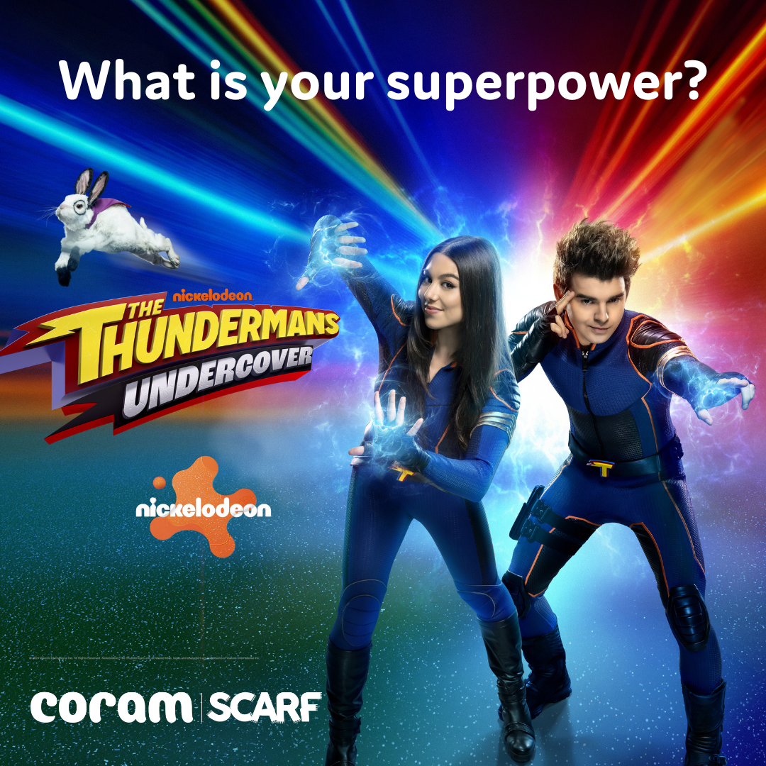 'What is your superpower?' competition image with The Thundermans cast